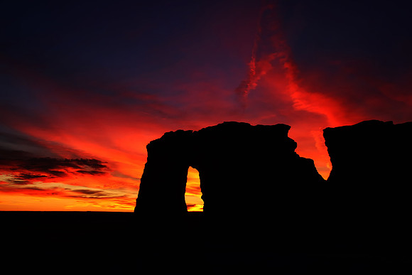 Sunset on Ancient Rocks