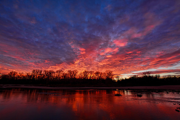 Sunset in Red