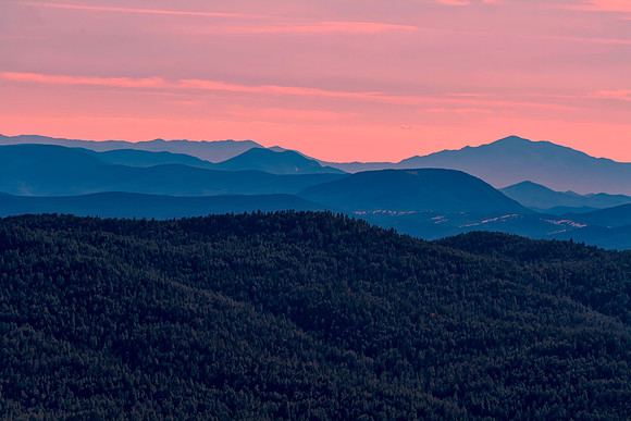 Pink Mountain Sunset