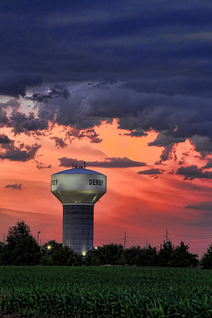 Sunset Water Tower