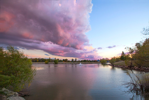 Storm Line at Sunset