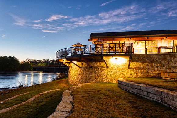 Lodge Patio at Night