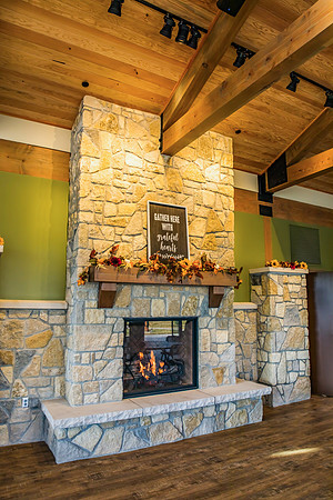 Lodge Fireplace