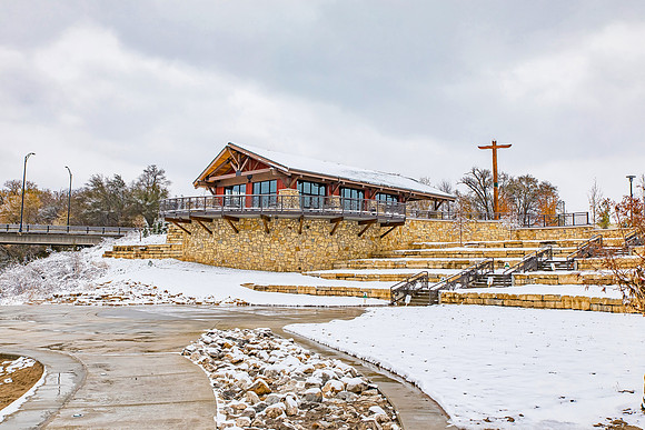 The Lodge in Snow