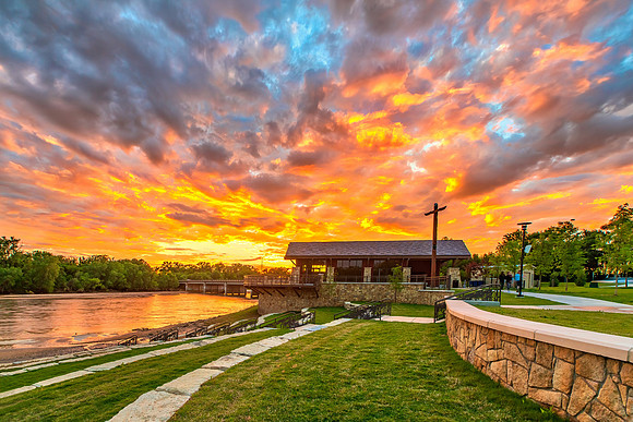 Sunset along the River